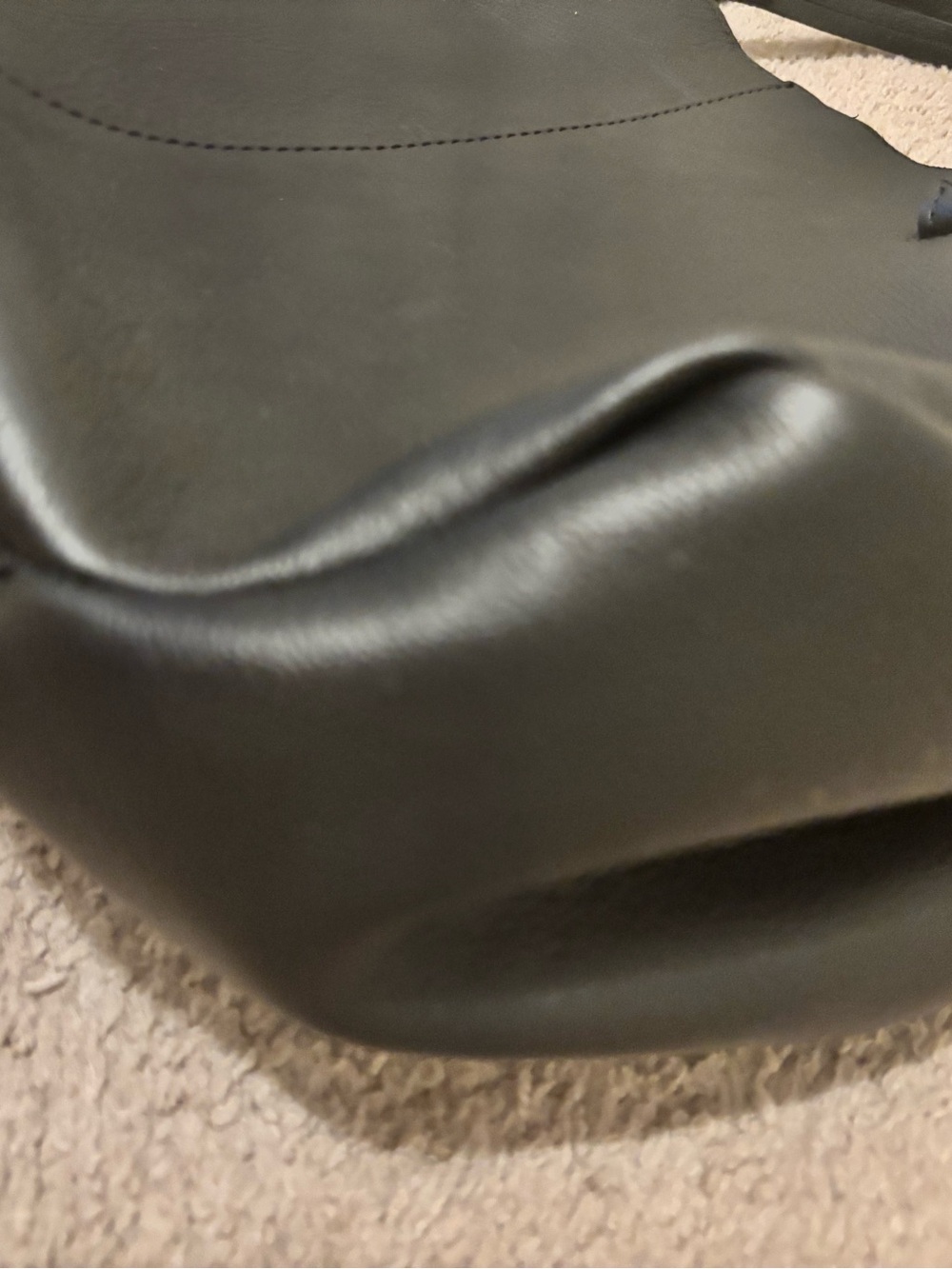 Black Leather Tote Bag Made in Italy - Picture 5 of 16